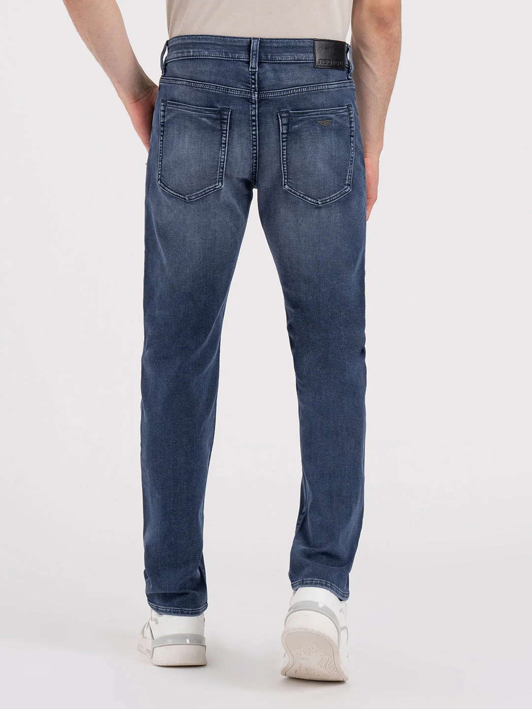 Men's Knitted Straight Fit Denim Jeans - Image 2