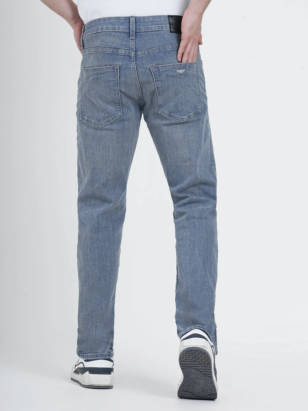 Straight Fit Light Blue Jeans for Men | Effortless Everyday Denim - Image 4